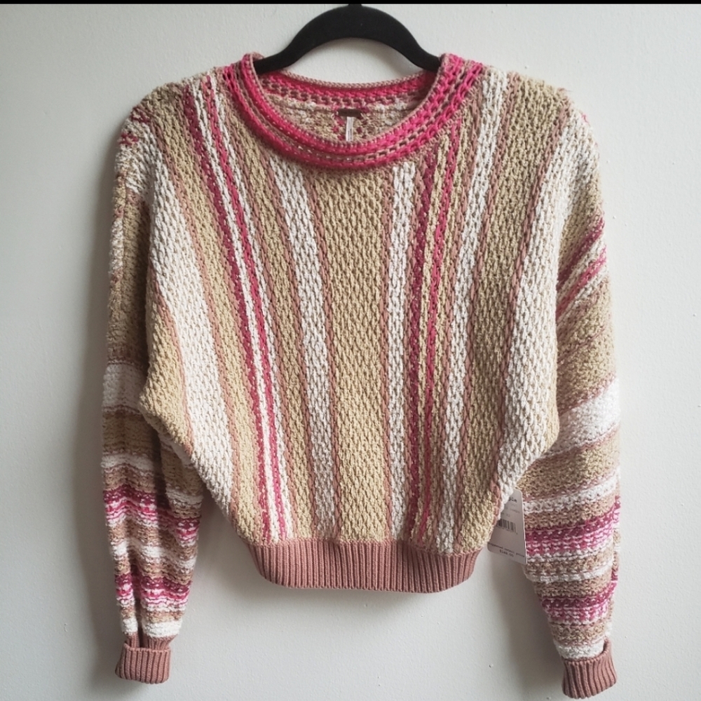 FREE PEOPLE "Sweet Child Combo" Sweater - Picture 2 of 16